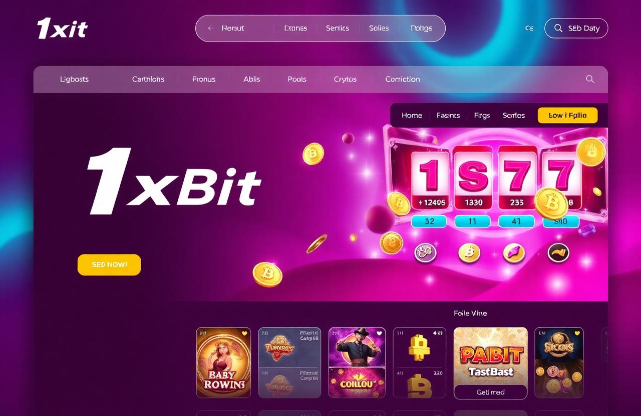 1xBit Casino casino lobby screenshot