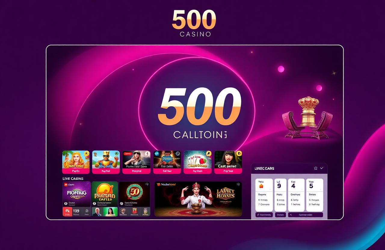 500 Casino casino lobby screenshot